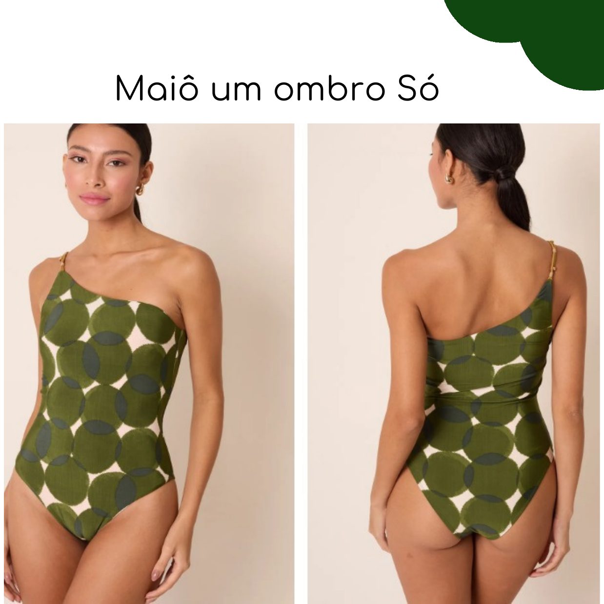 Maiô Um Ombro Só — coleção Bubbles